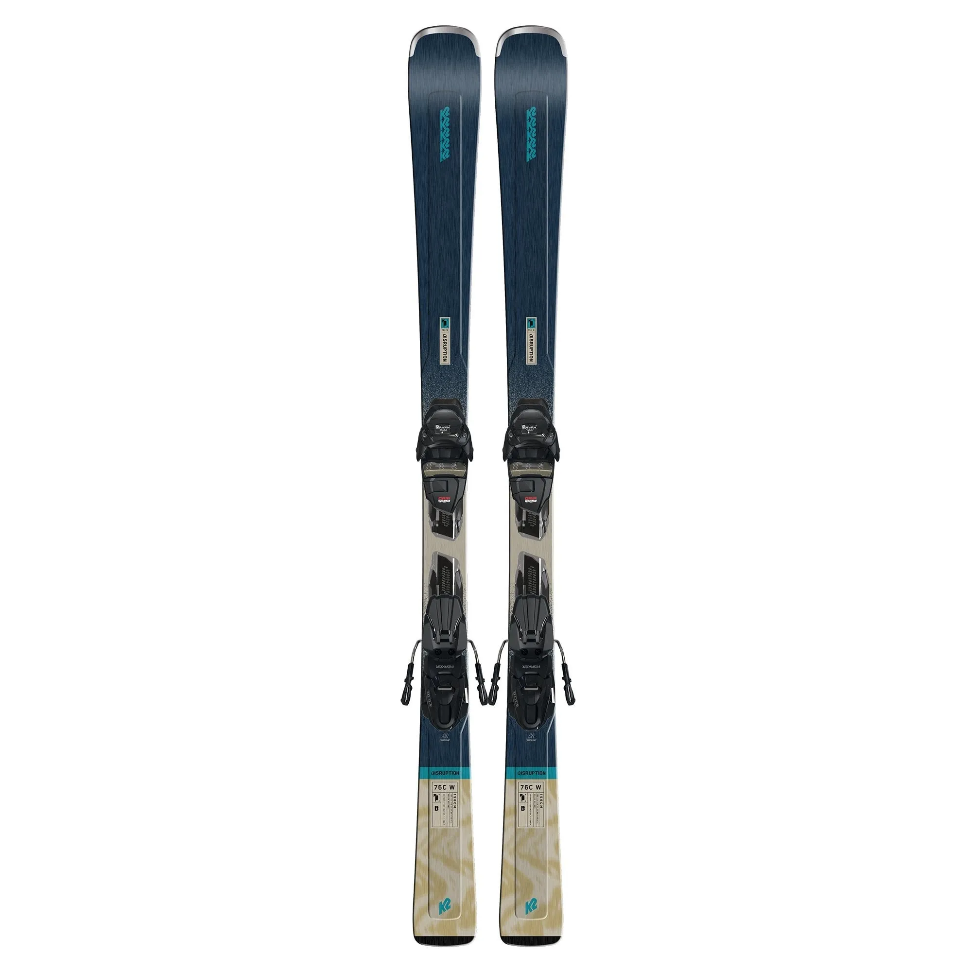 Disruption 76C Womens Skis + Marker ER3 10 Bindings - 2025