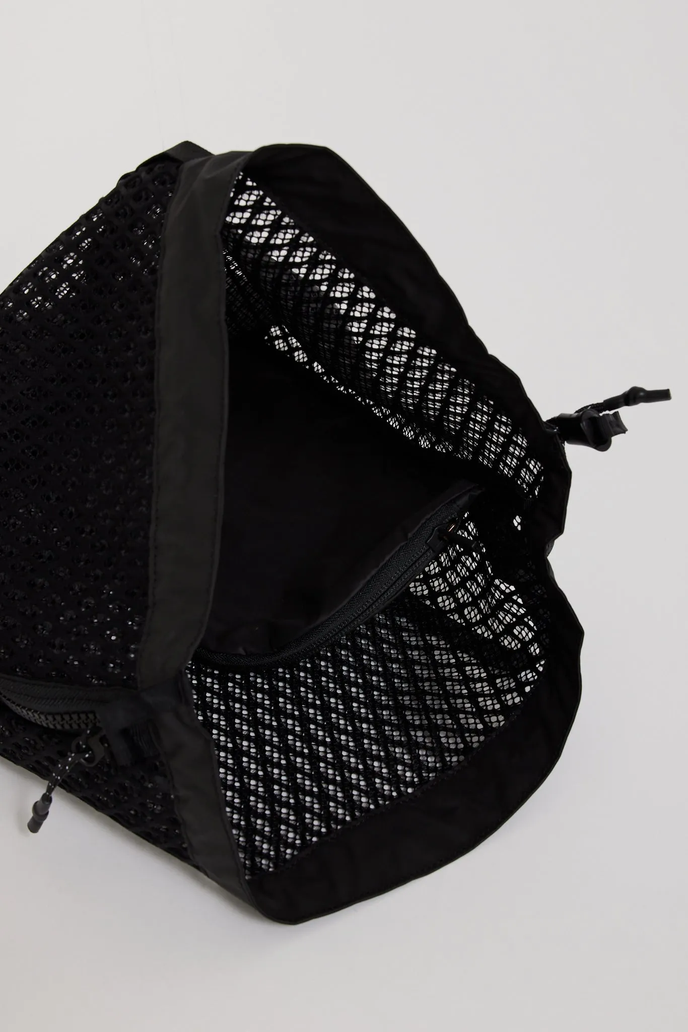 Double Face Mesh Shoulder Bag Black