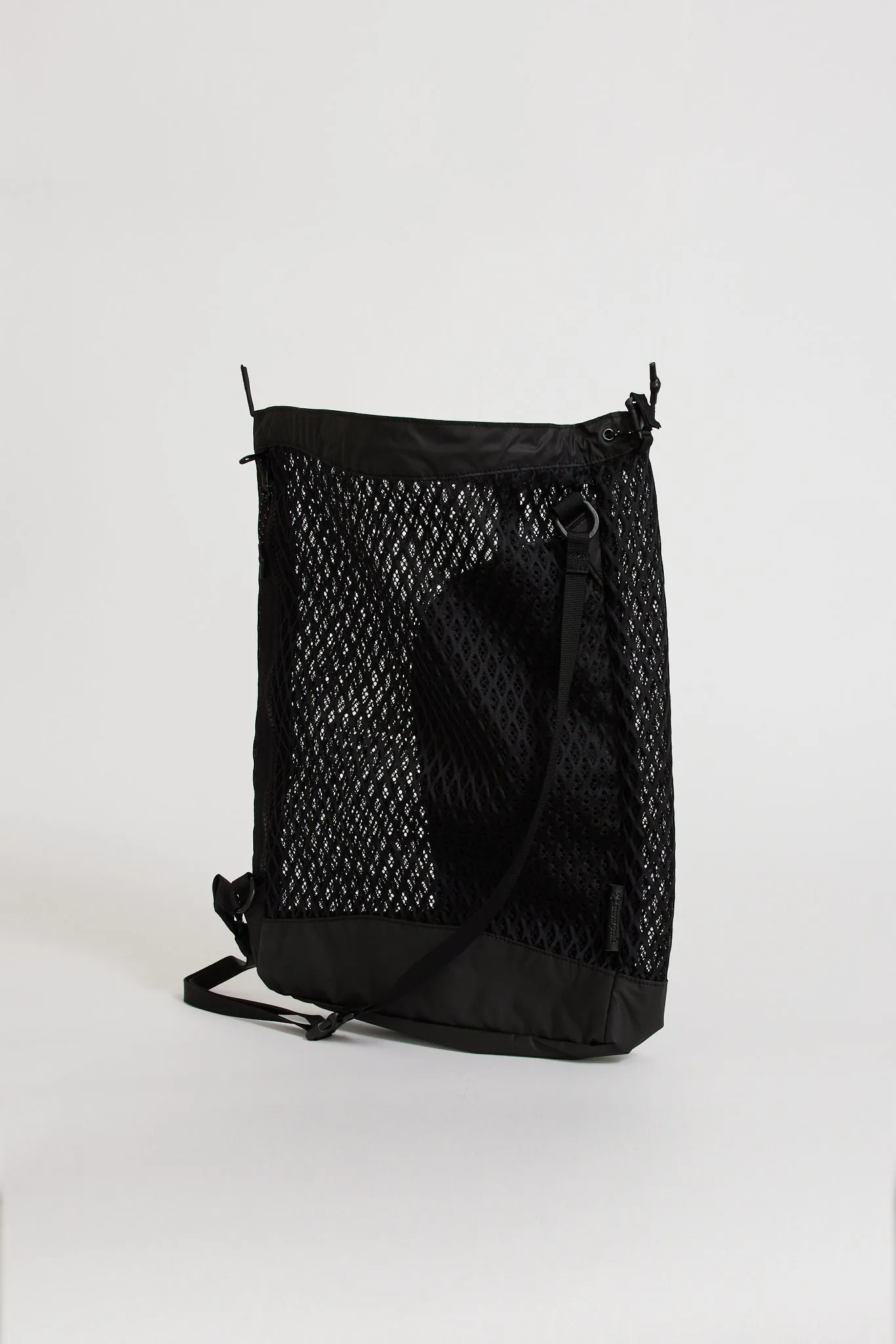 Double Face Mesh Shoulder Bag Black