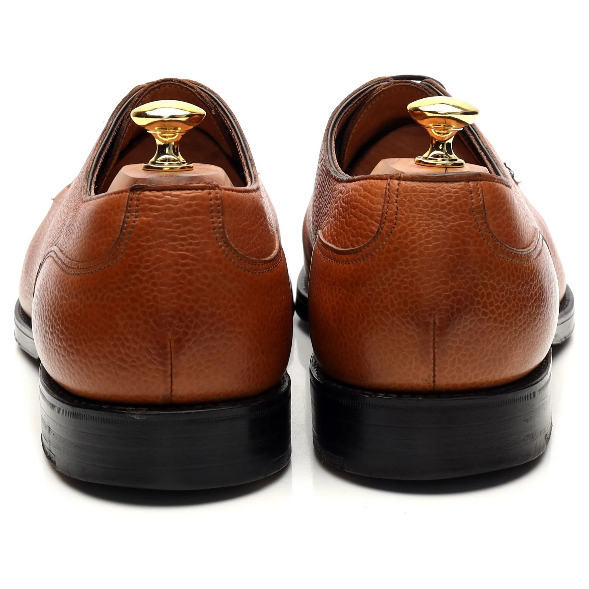 'Dover' Tan Brown Leather Split Toe Derby UK 11.5 D