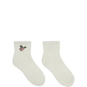 DUCK SHORT PILE SOCKS White