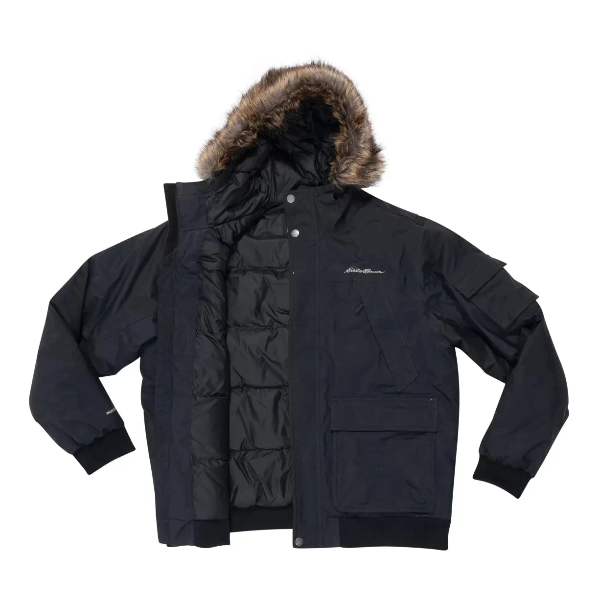 Eddie Bauer Superior Bomber Jacket With Faux Fur