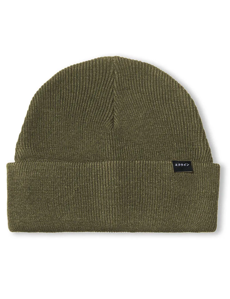 Edwin Watch Cap Beanie Uniform Green