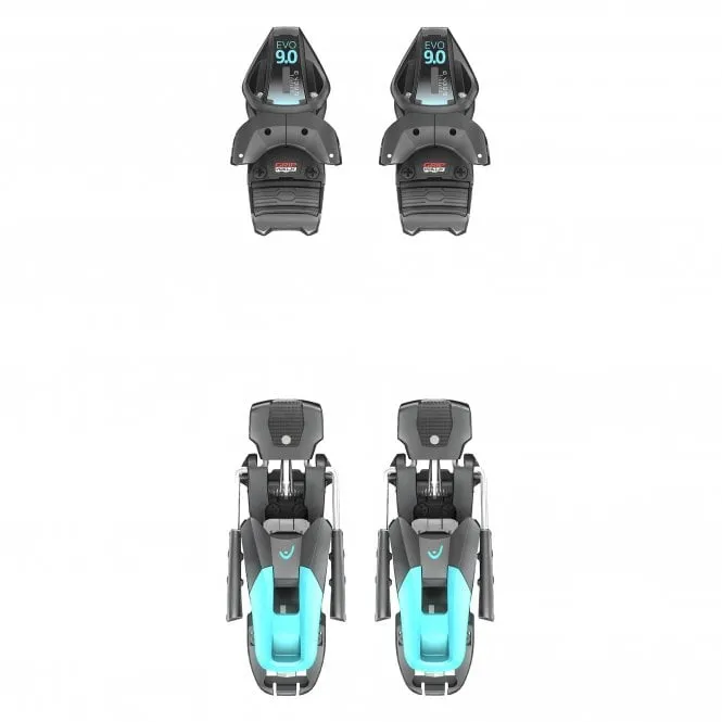 Evo 9 GW CA Brake 85 Junior Bindings - Black/Speed Blue