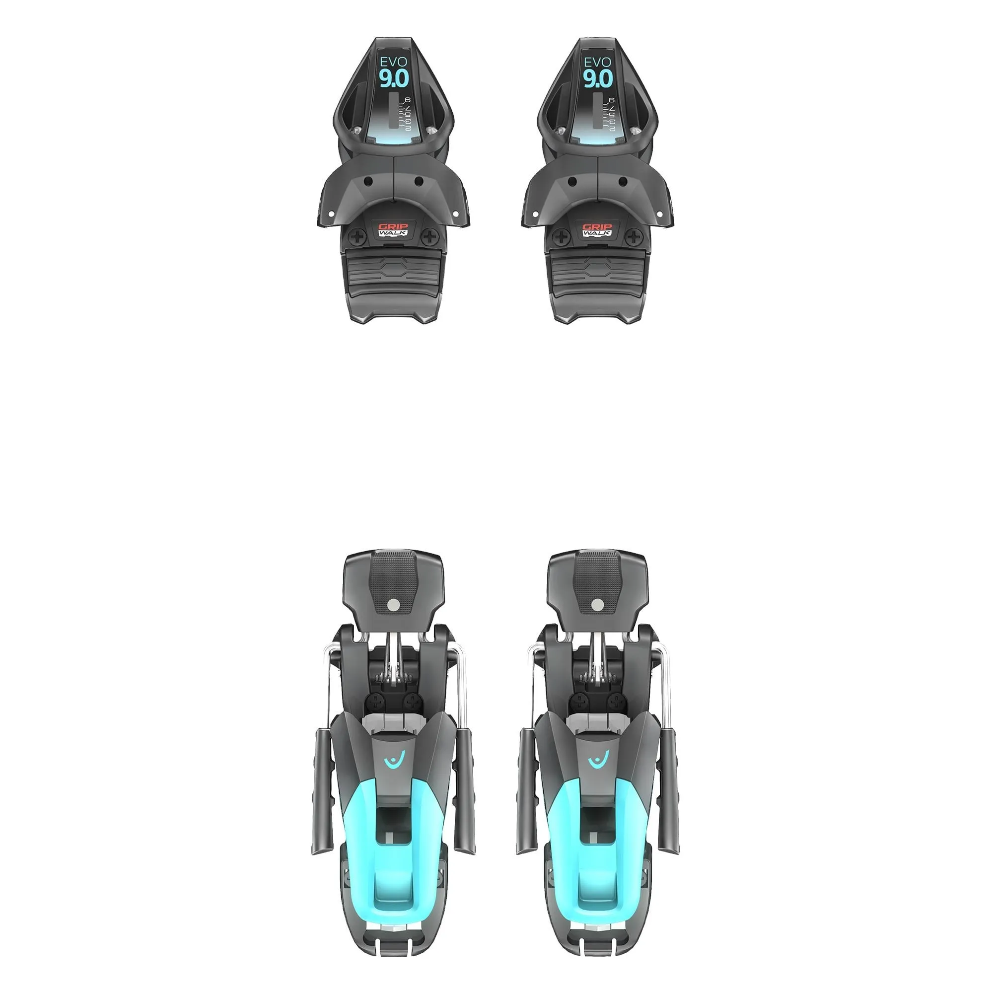 Evo 9 GW CA Brake 85 Junior Bindings - Black/Speed Blue