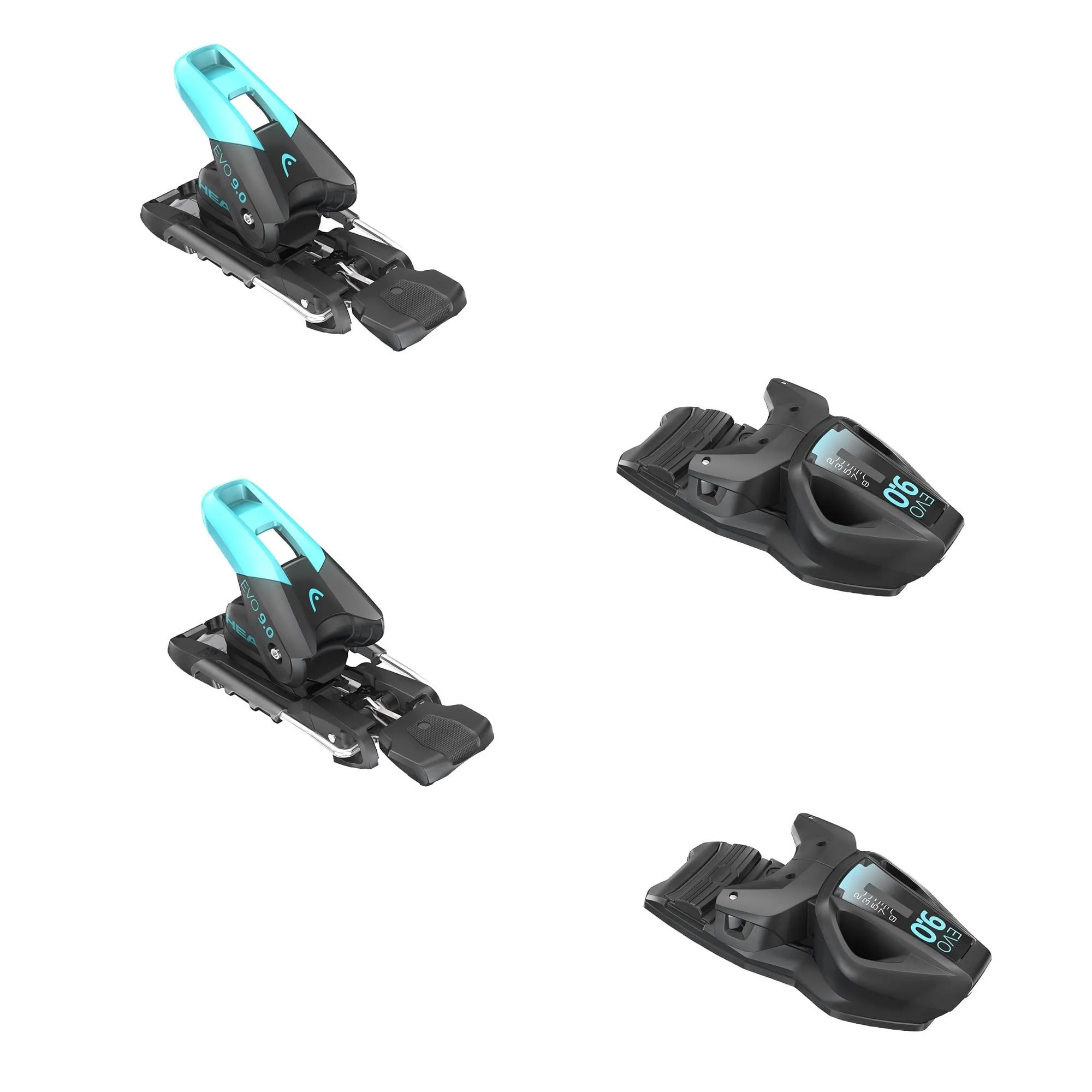 Evo 9 GW CA Brake 85 Junior Bindings - Black/Speed Blue