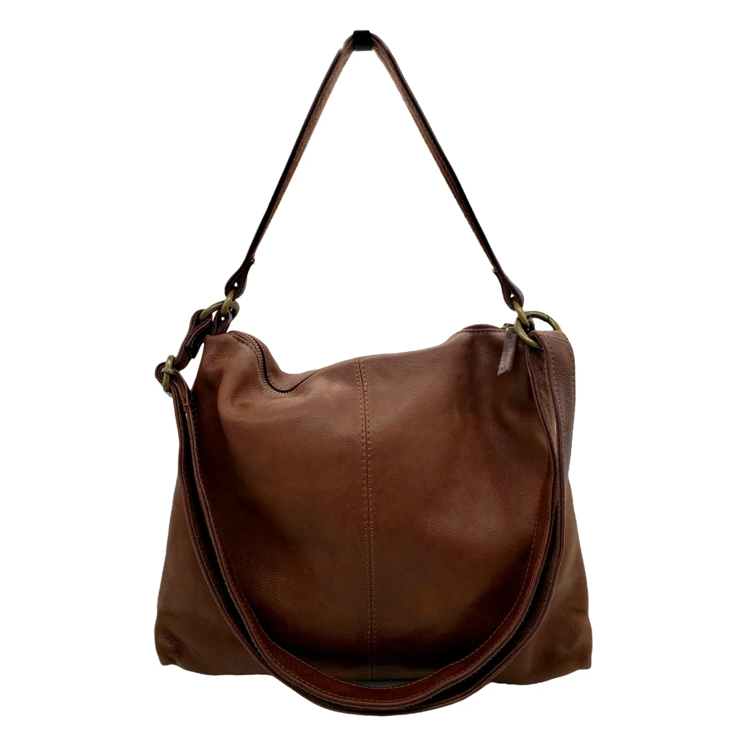 FatFace Brown Leather Cross Body/Shoulder Bag