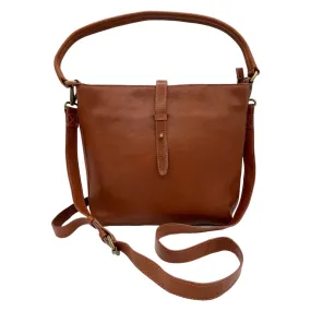 FatFace Cognac Leather Cross Body/Shoulder Bag