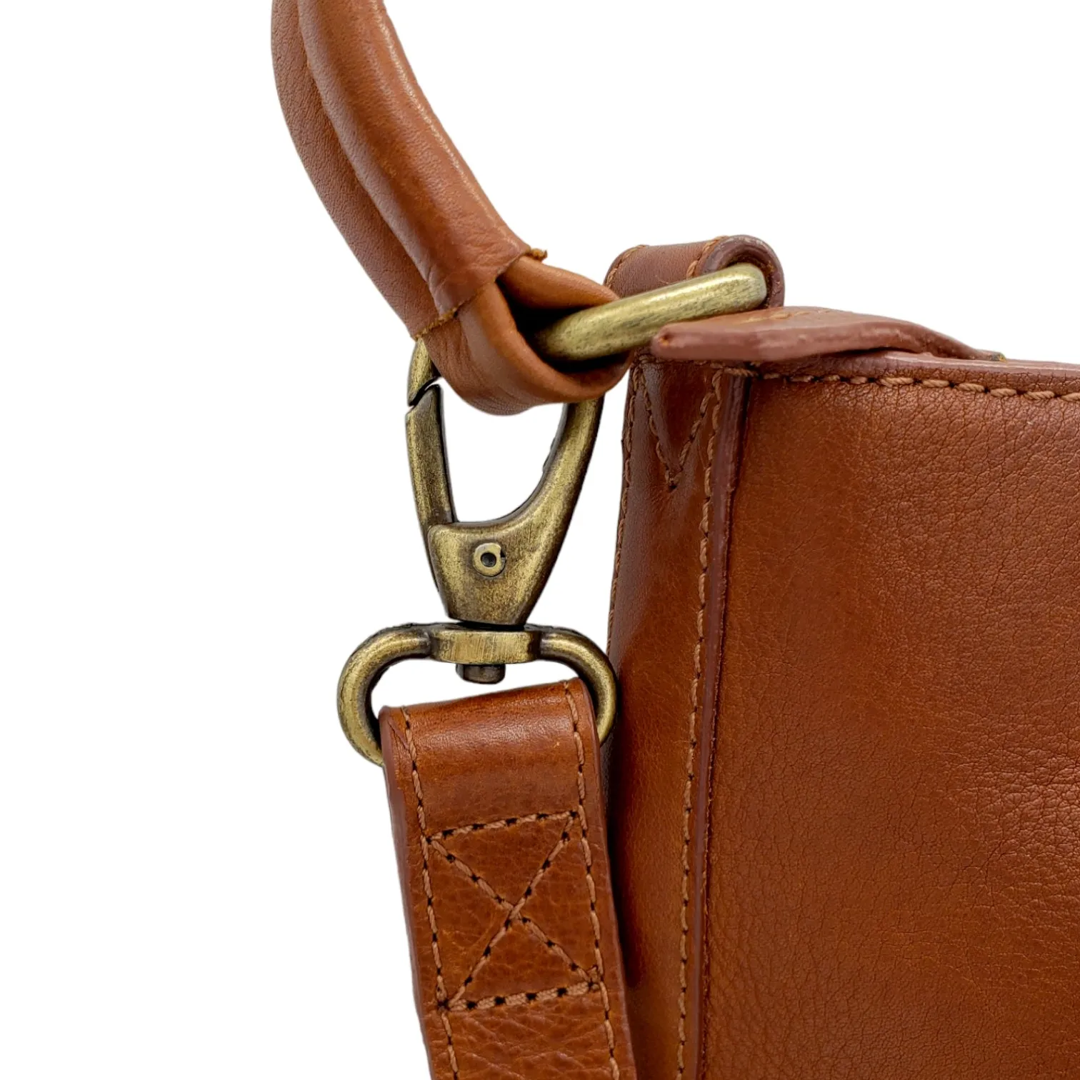 FatFace Cognac Leather Cross Body/Shoulder Bag