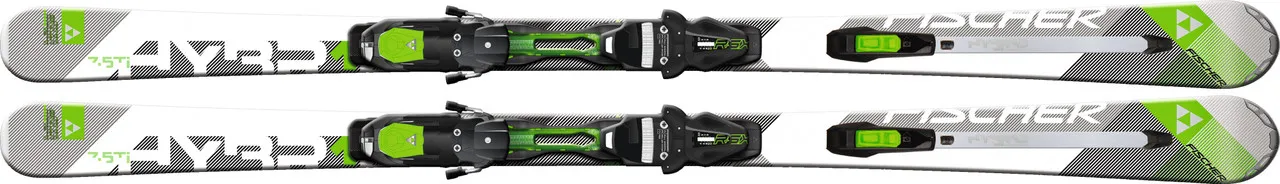 Fischer Hybrid 7.5 TI Powerrail Skis with Integrated Bindings 2014