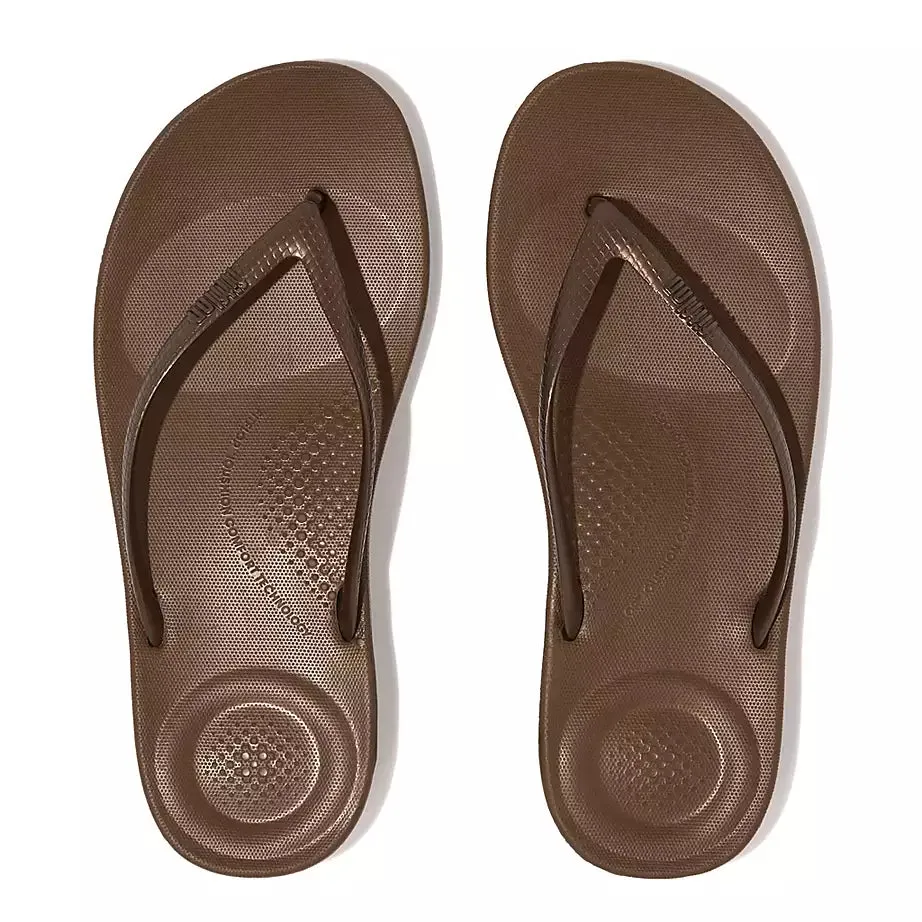 FitFlop IQushion  Ergonomic Flip-Flops Bronze