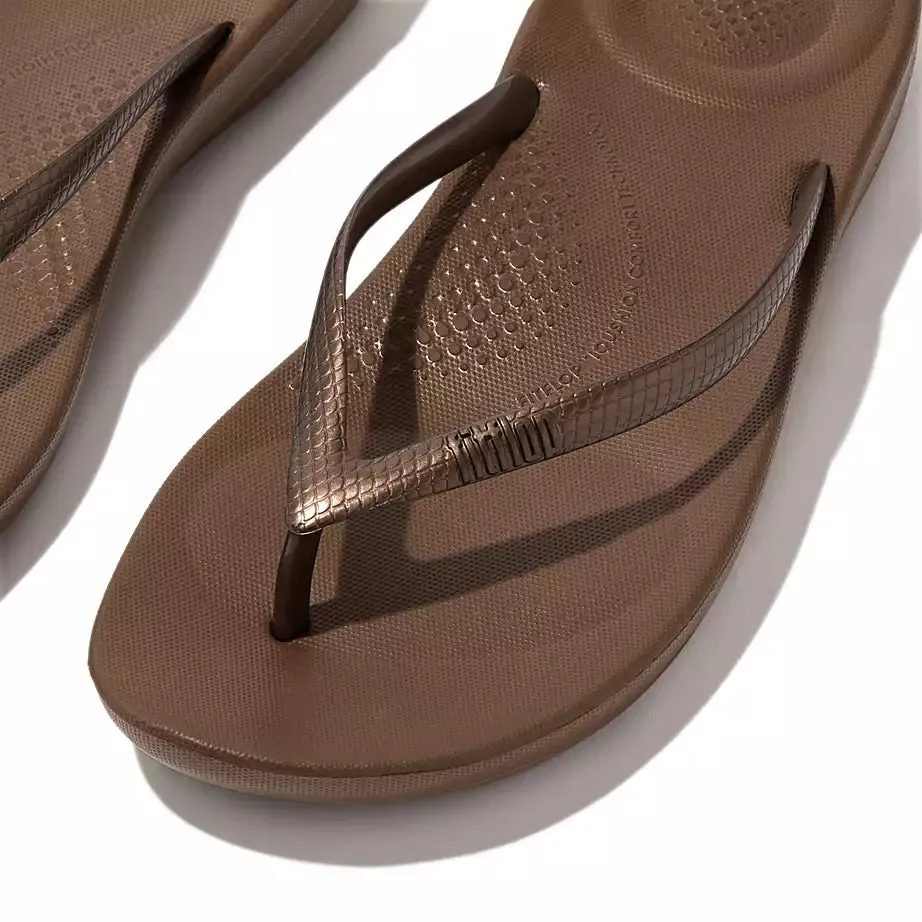 FitFlop IQushion  Ergonomic Flip-Flops Bronze