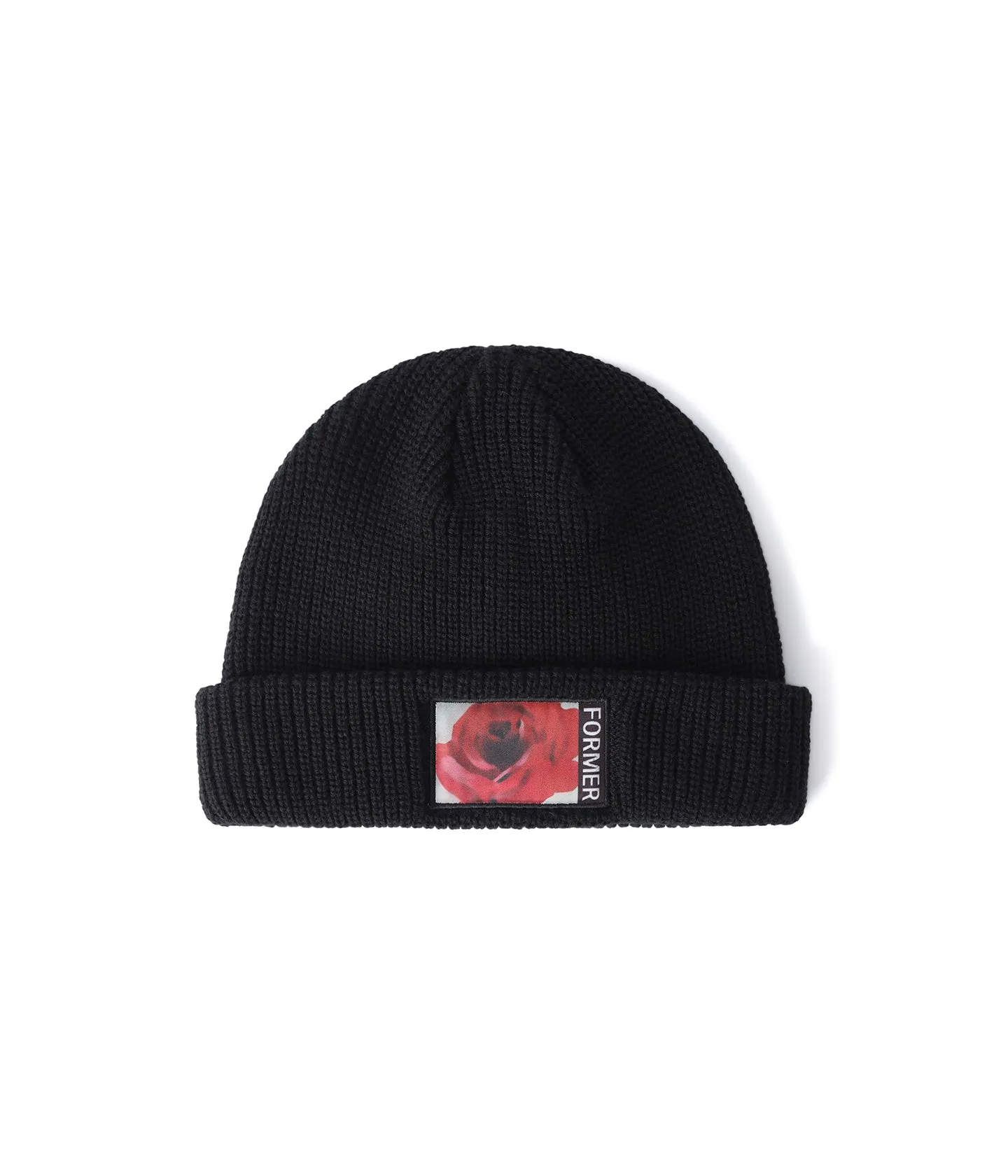 Former - Rosette Patch Beanie - Black