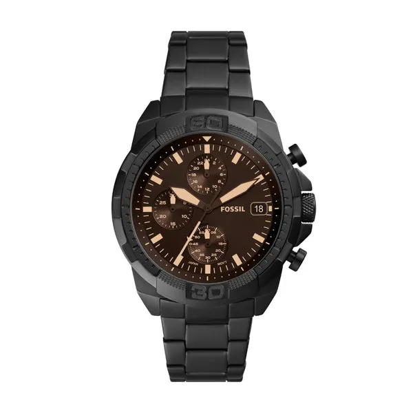 Fossil Bronson Chronograph 44mm Stainless Steel Men's Watch