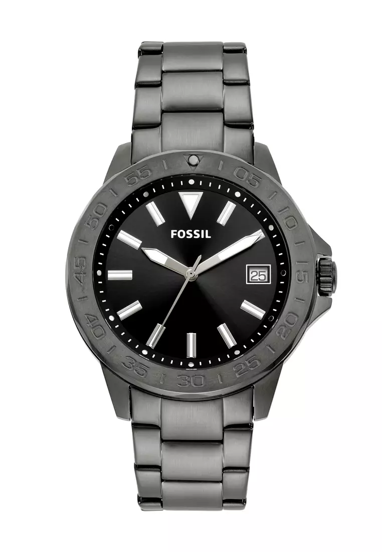 Fossil Fossil Male's Bannon smoke Stainless Steel Watch BQ2785SET