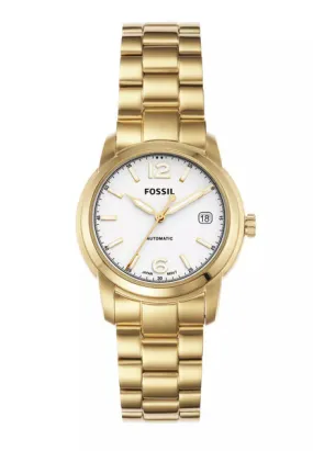 Fossil Heritage Ladies Automatic Gold-Tone Stainless Steel Watch