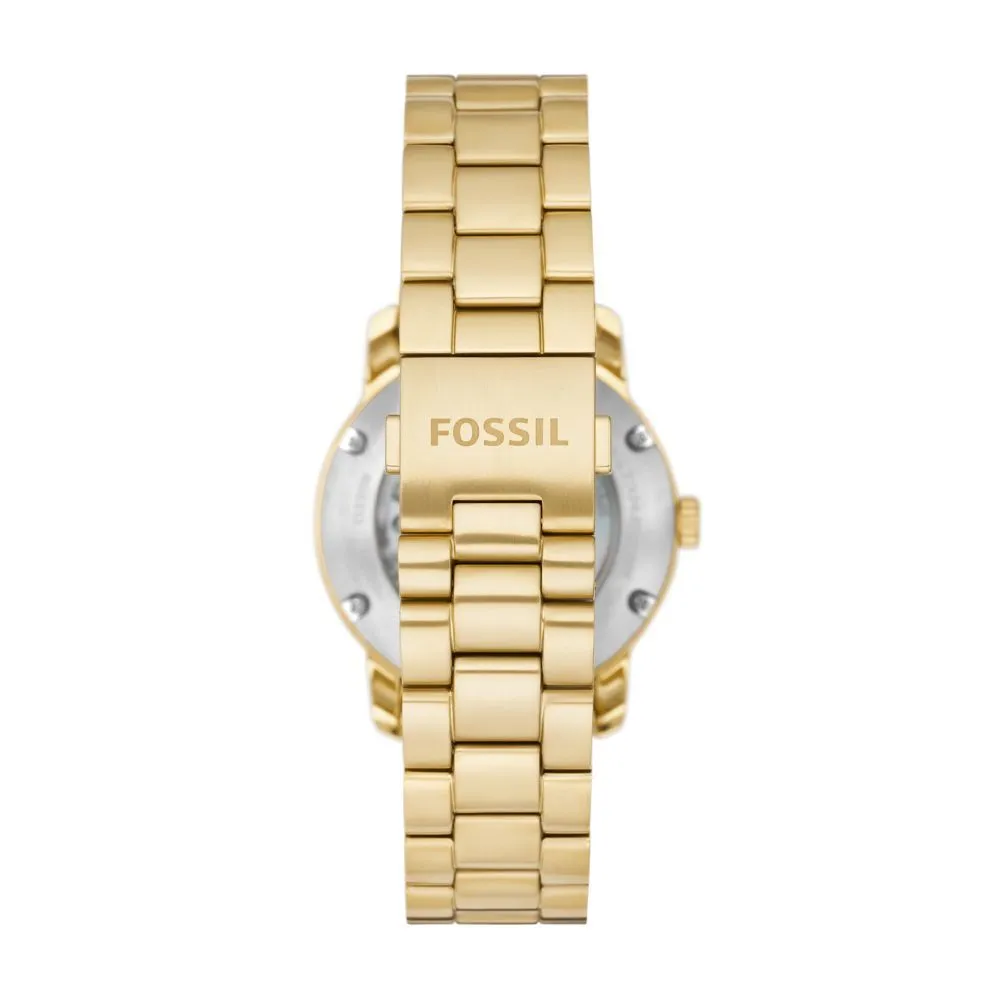 Fossil Heritage Ladies Automatic Gold-Tone Stainless Steel Watch