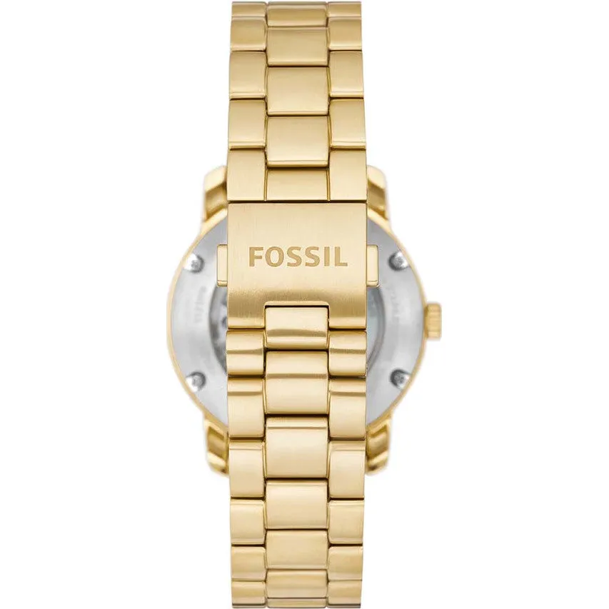 Fossil Heritage Ladies Automatic Gold-Tone Stainless Steel Watch