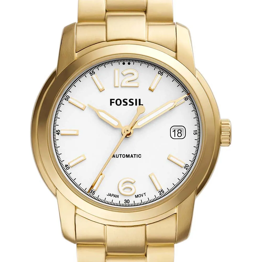 Fossil Heritage Ladies Automatic Gold-Tone Stainless Steel Watch