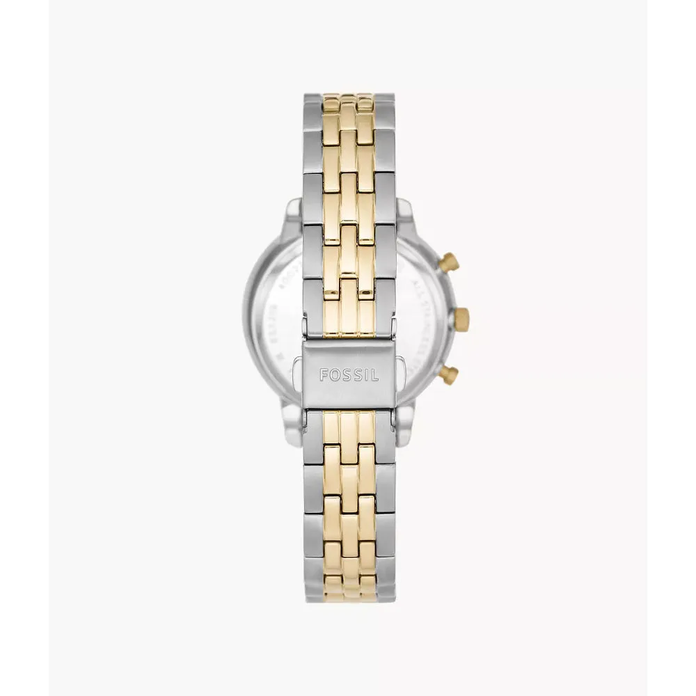 Fossil Neutra Ladies Chronograph Two-Tone Stainless Steel Watch