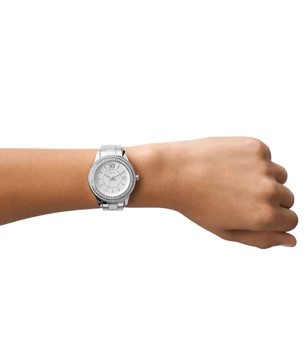 Fossil Stella Three-Hand Date Stainless Steel Watch