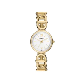 Fossil Women's Carlie Three-Hand Gold-Tone Stainless Steel Watch