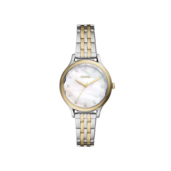 Fossil Women's Laney Three-Hand Two-Tone Stainless Steel Watch