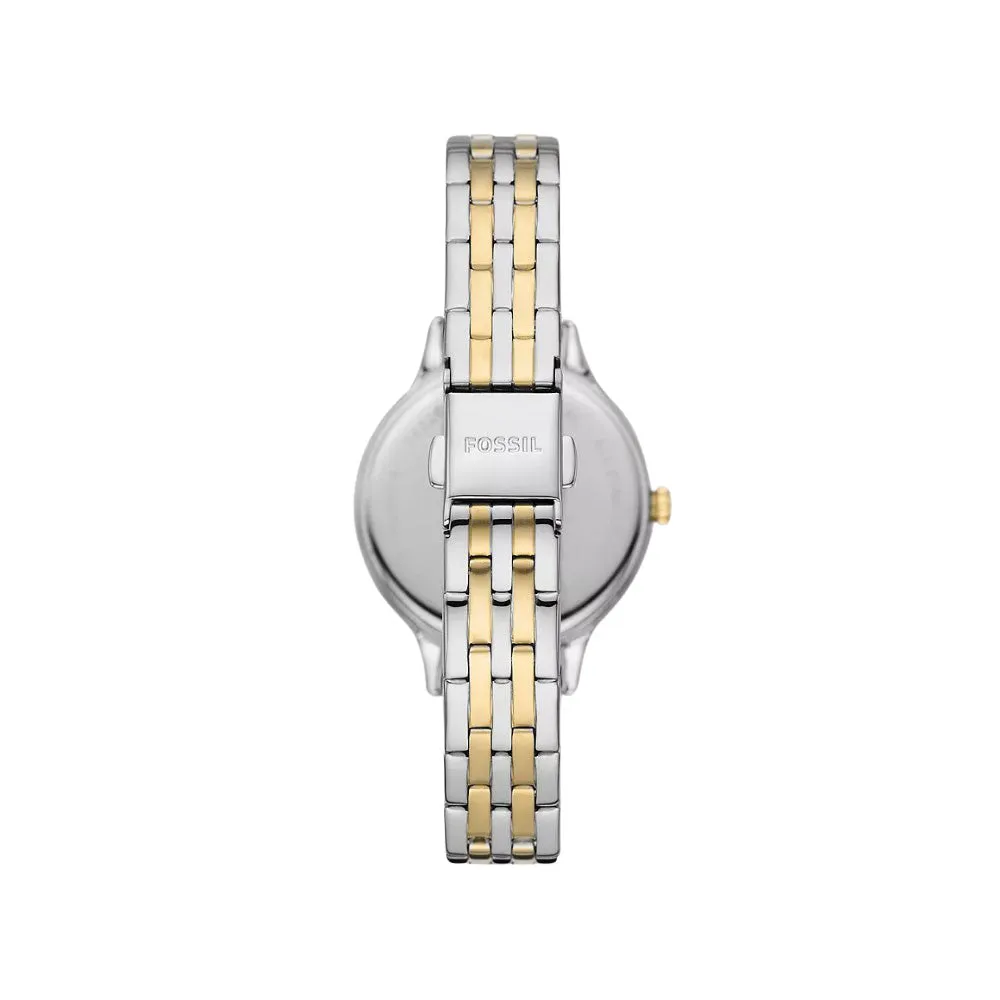 Fossil Women's Laney Three-Hand Two-Tone Stainless Steel Watch