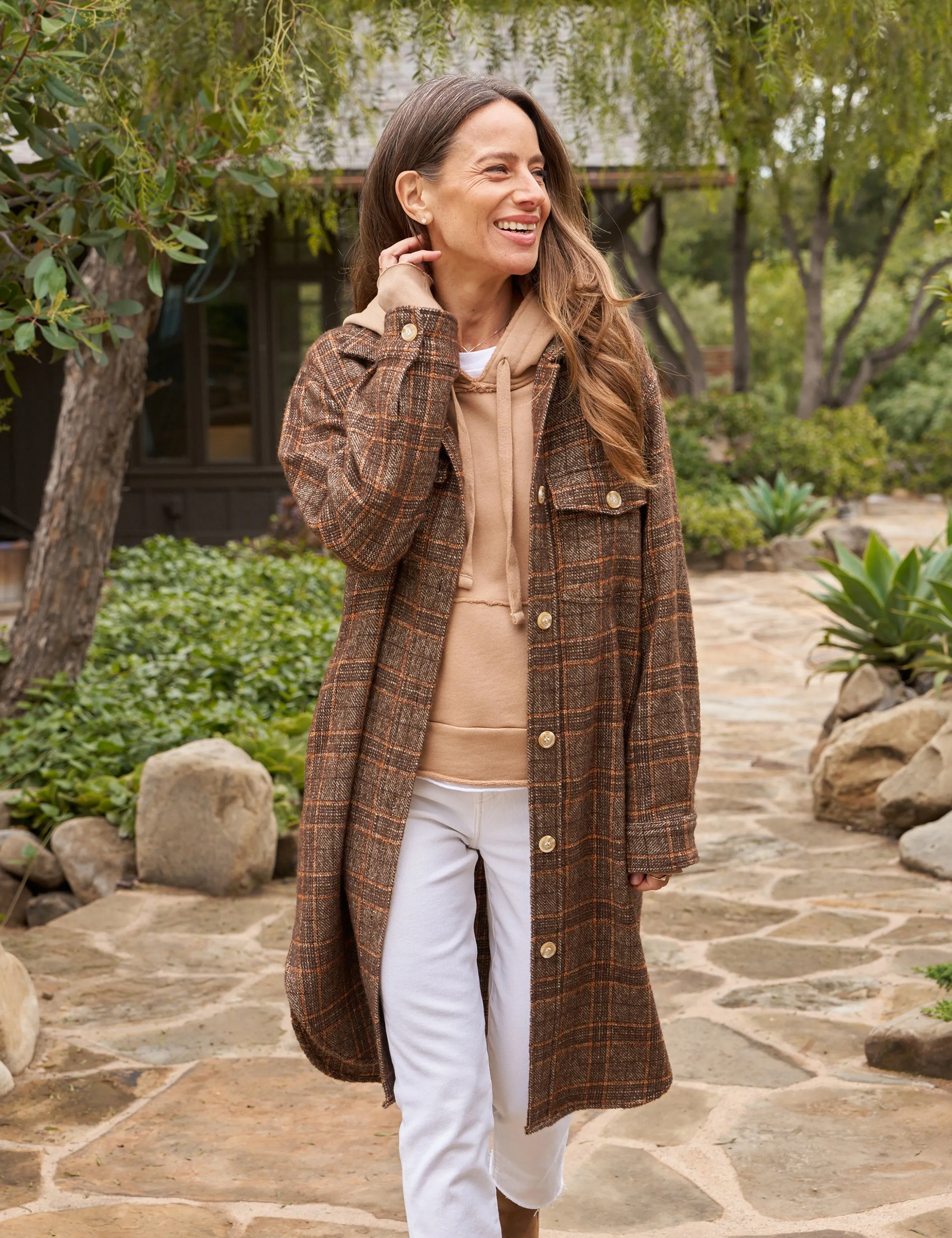 FRANK AND EILEEN - GAVIN ITALIAN BOUCLE SHIRT JACKET