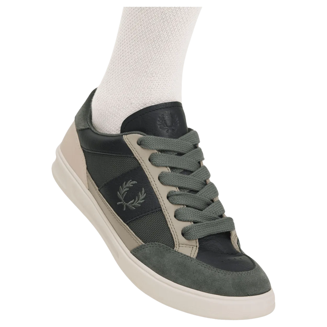 Fred Perry B440 Textured Leather Trainers