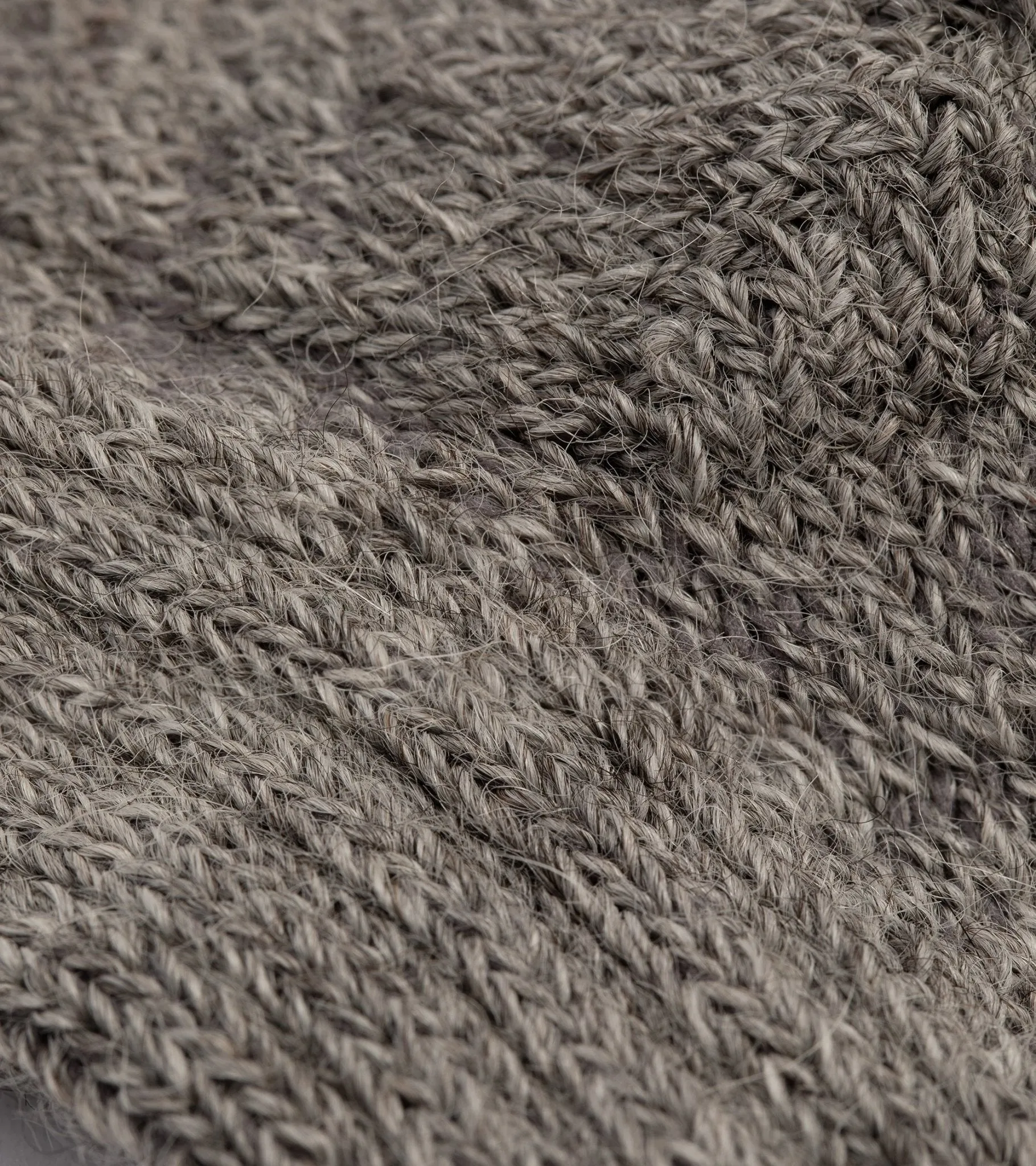 Freight Alpaca Cushion Sole Socks: Pale Grey