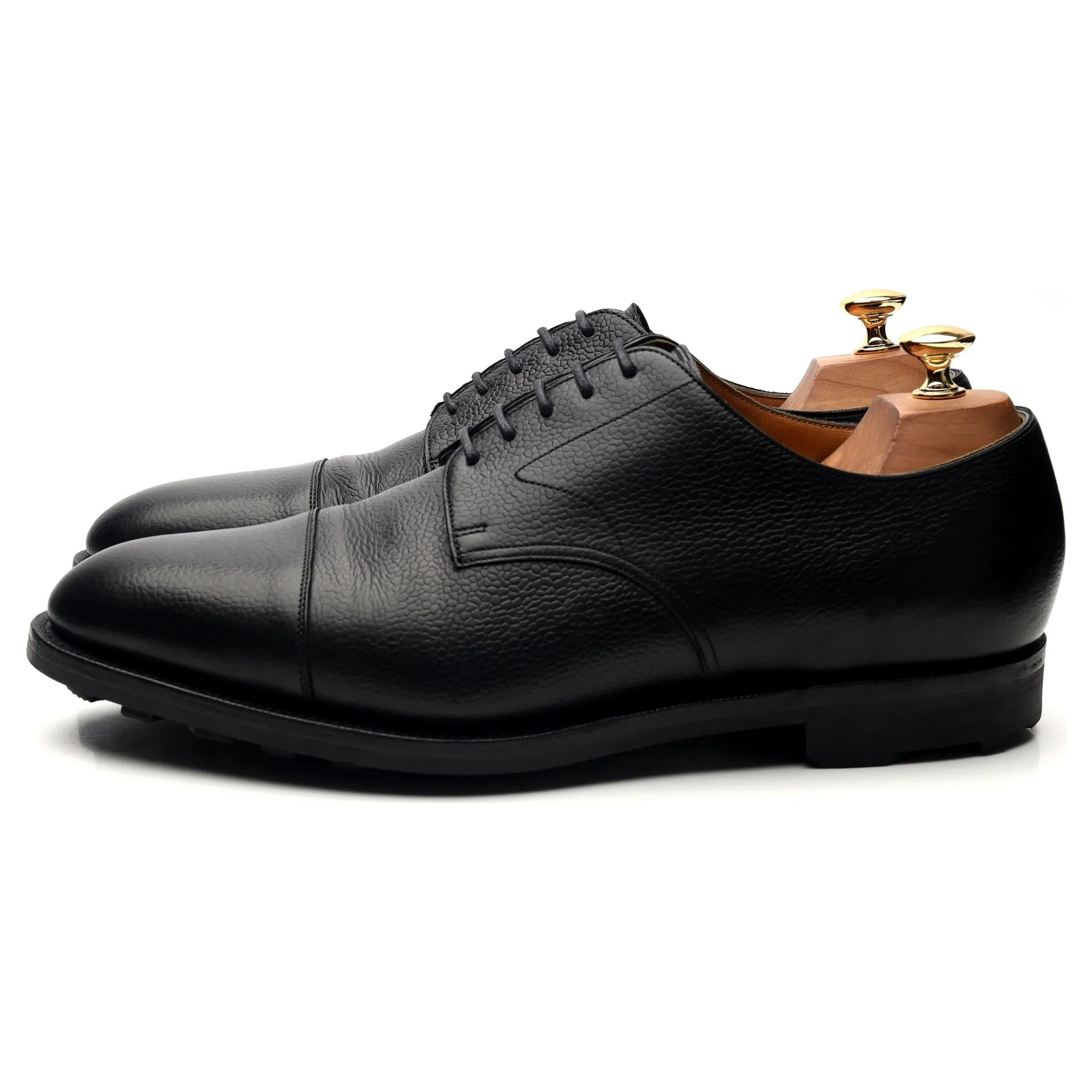 'Froswick' Black Leather Derby UK 10 E