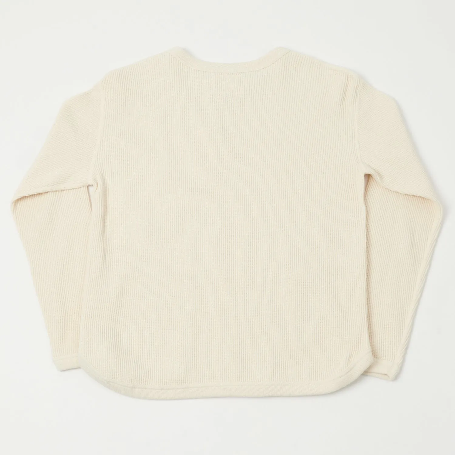 Full Count 5964 Heavyweight Waffle LS Tee - Ecru