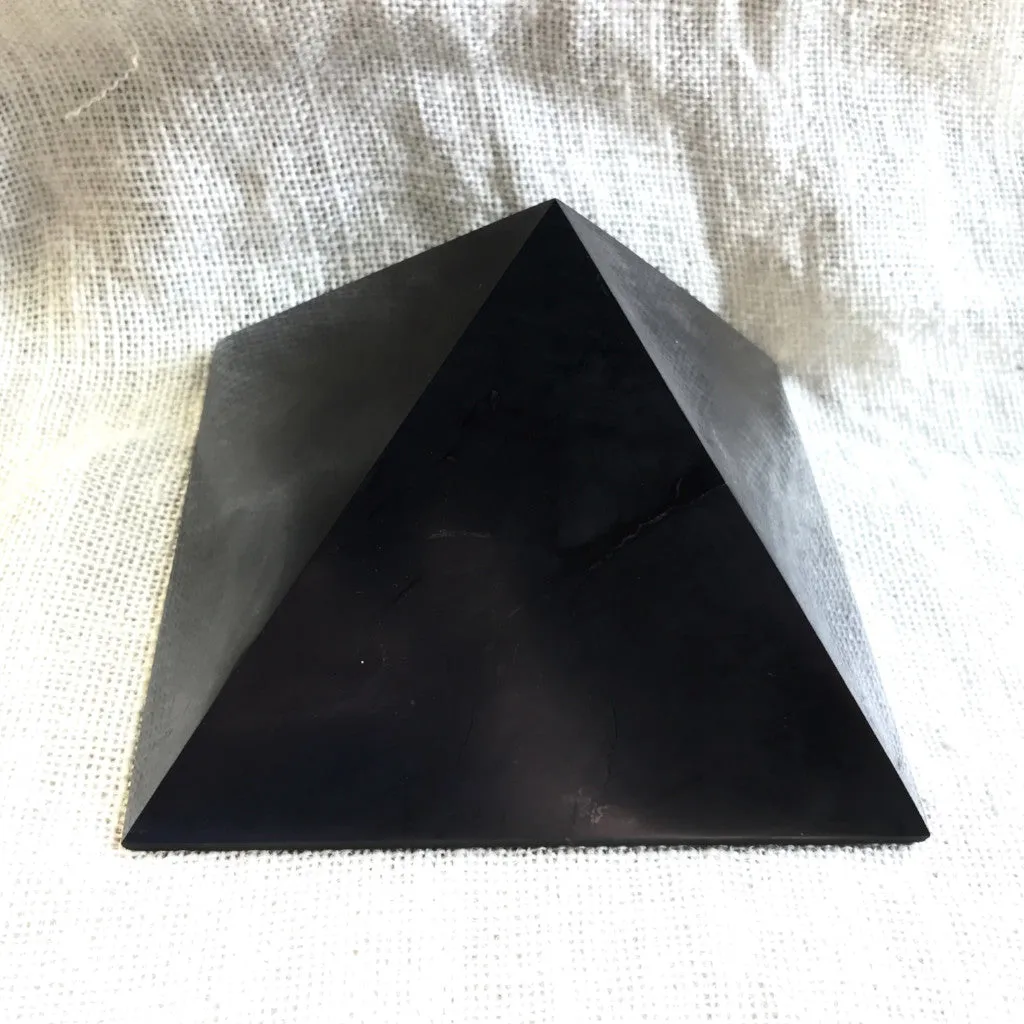 Genuine Shungite Pyramid, Huge, 6 Inch Base (150mm), Big Wow Factor