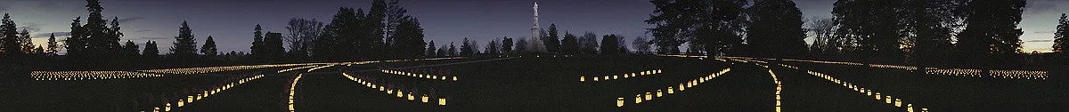 Gettysburg: The First Luminaria Panoramic Photo by James O. Phelps