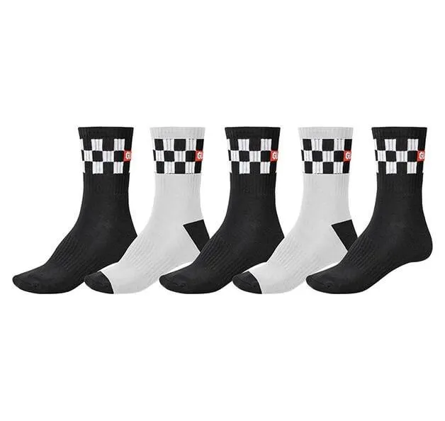 Globe Checker Crew 5 Pack Socks