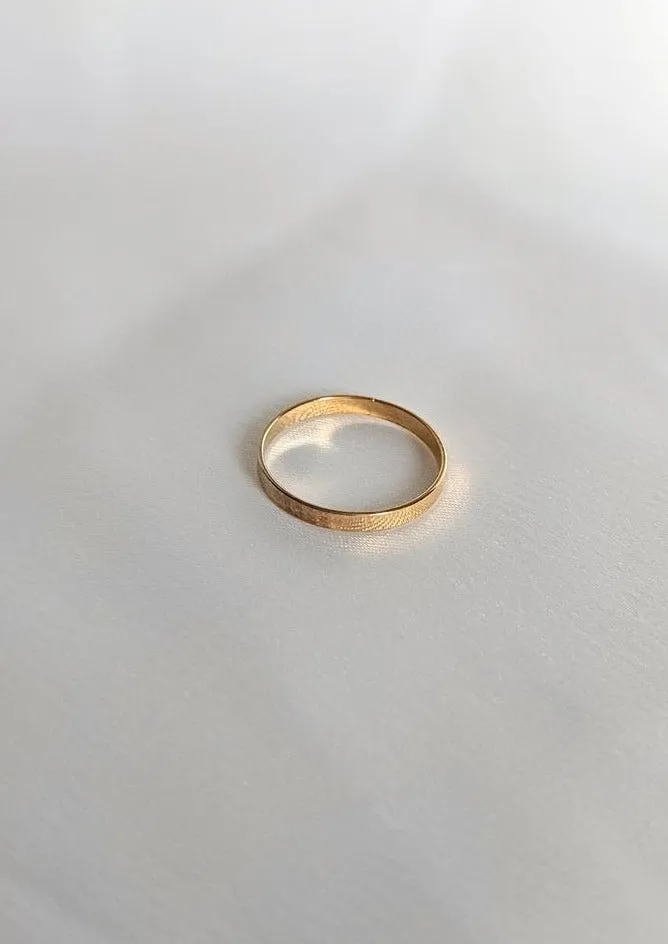 Gold Bold Band Ring by Layer the Love