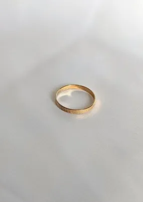 Gold Bold Band Ring by Layer the Love