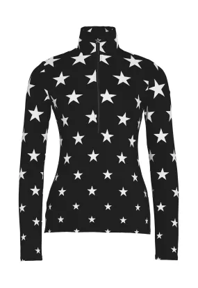 Goldbergh Premier Ski Base Layer in Black with White Stars