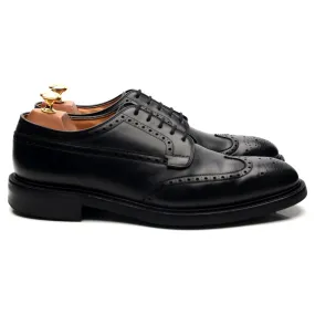 'Grafton' Black Leather Derby Brogues UK 9.5 F