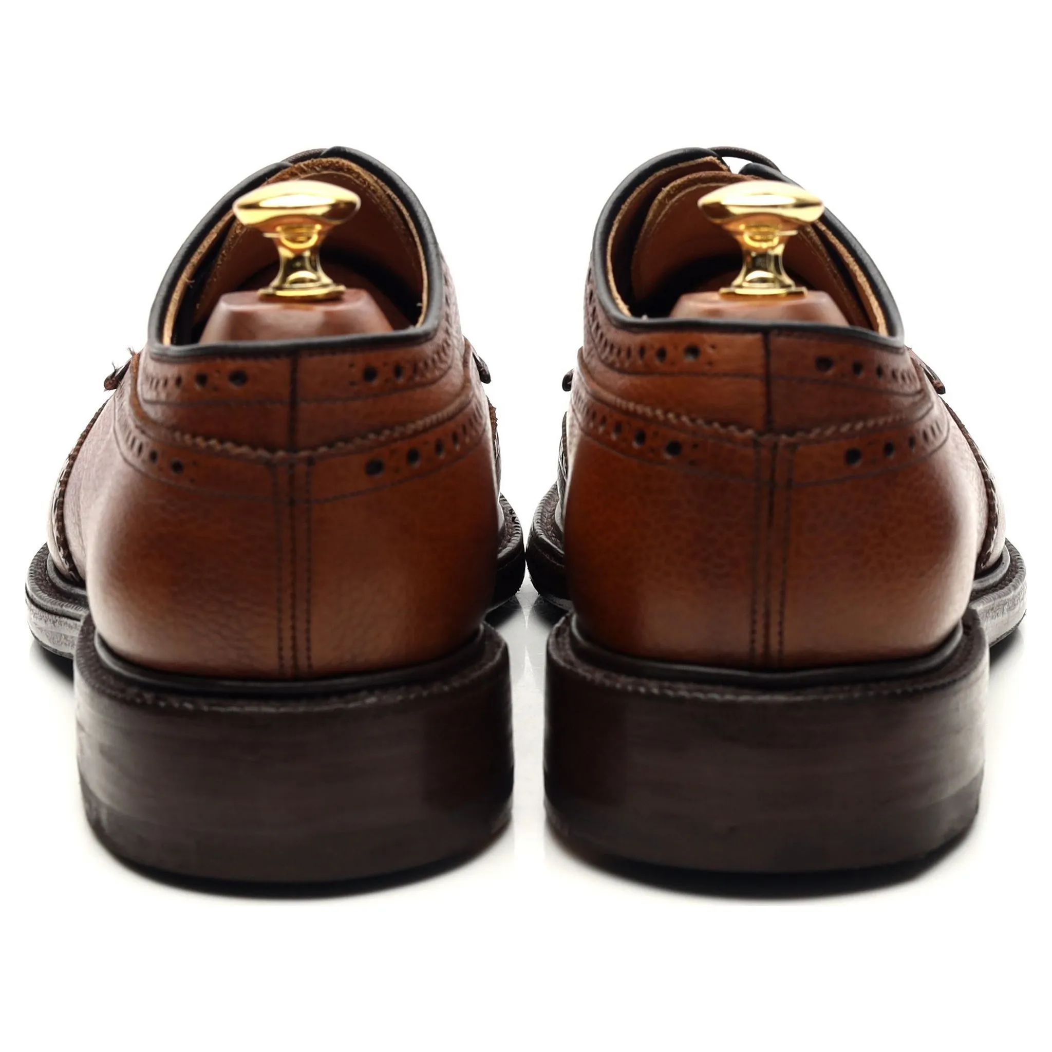 'Grafton' Tan Brown Leather Derby Brogues UK 8 G