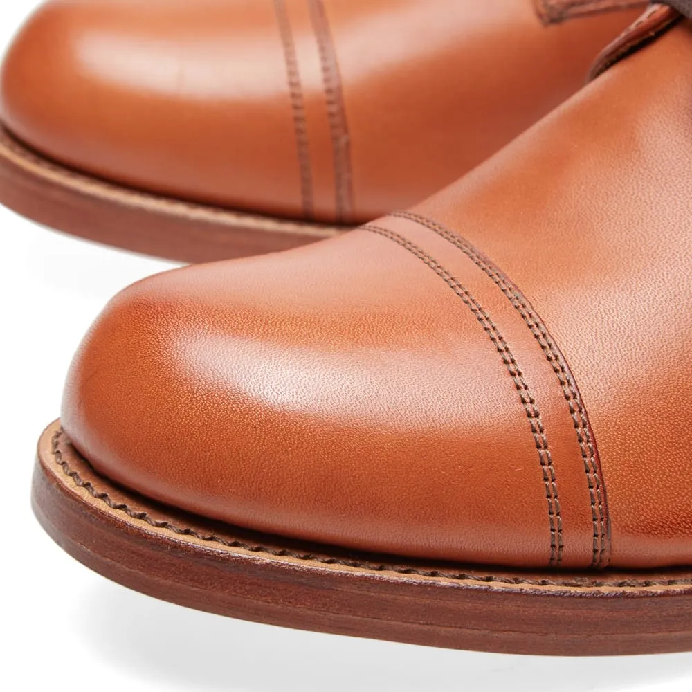 Grenson Rhys Toe Cap Derby ShoeCognac