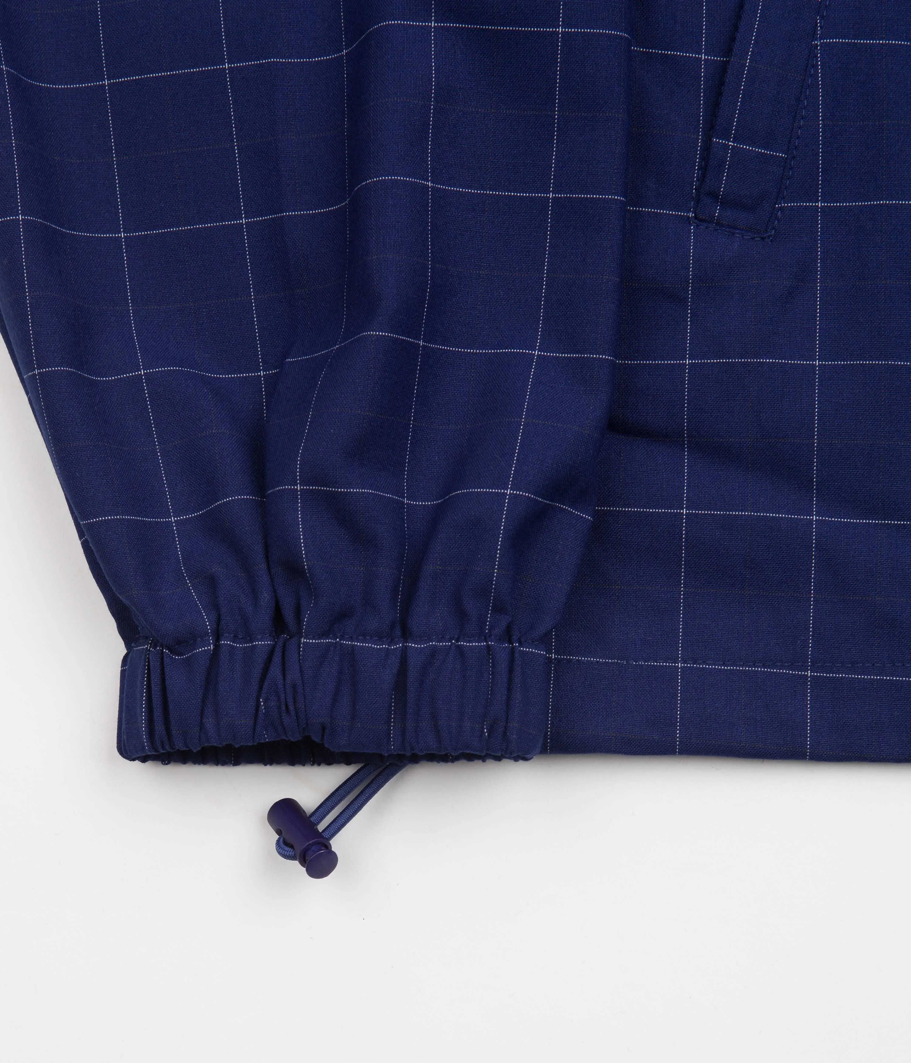 Helas Vitto Hooded Jacket - Checked Navy