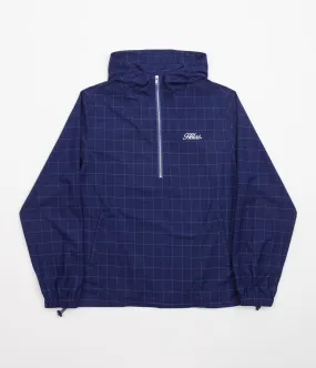 Helas Vitto Hooded Jacket - Checked Navy