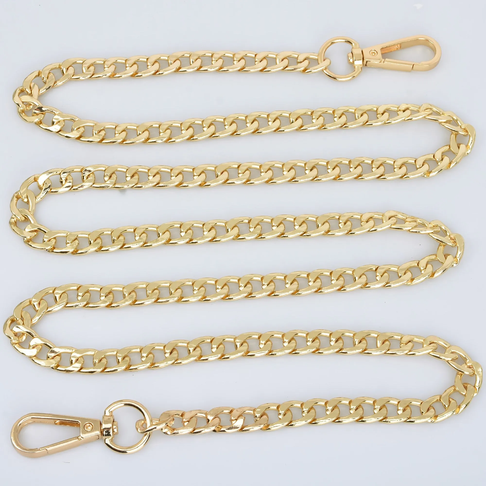 High Quality 9mm Width Iron Flat Chain Metal Shoulder Handbag Strap Chain purse chain 60cm/120cm Length to choose 1pcs 10281