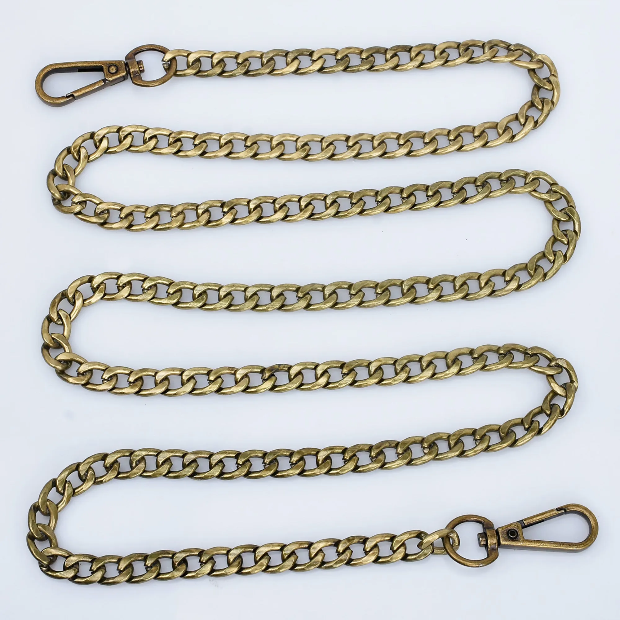 High Quality 9mm Width Iron Flat Chain Metal Shoulder Handbag Strap Chain purse chain 60cm/120cm Length to choose 1pcs 10281