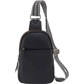 Hobo Cass Sling Black Pebbled Leather