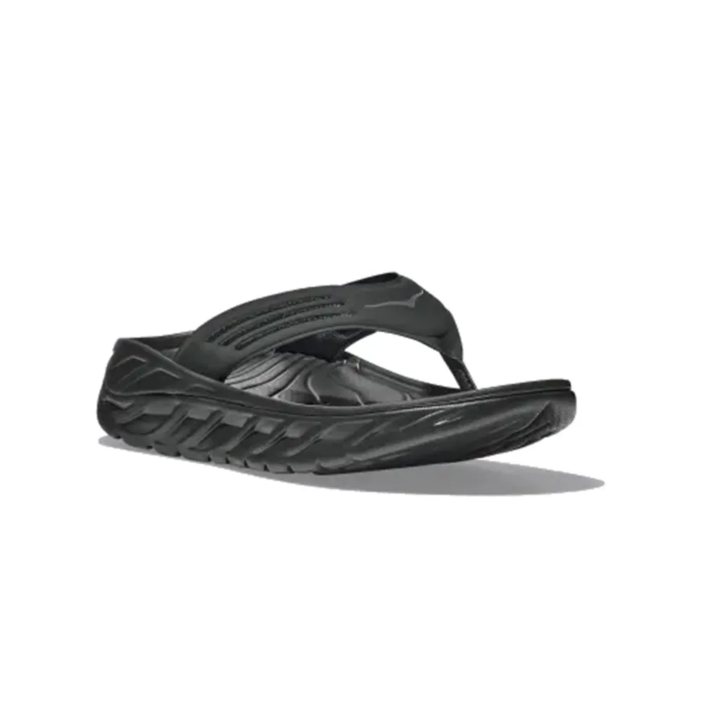 HOKA ORA RECOVERY FLIP BLACK/DARK GULL GRAY - MEN