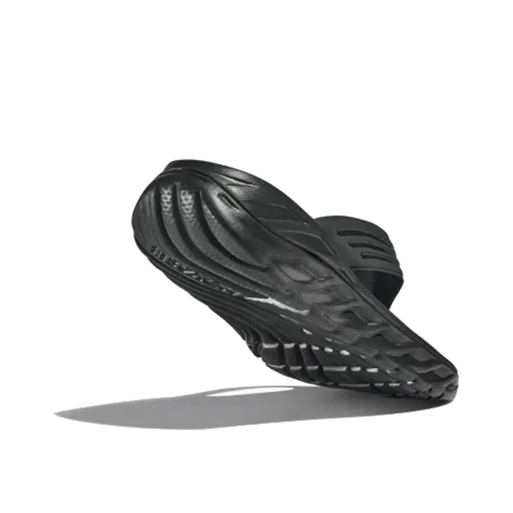 HOKA ORA RECOVERY FLIP BLACK/DARK GULL GRAY - MEN