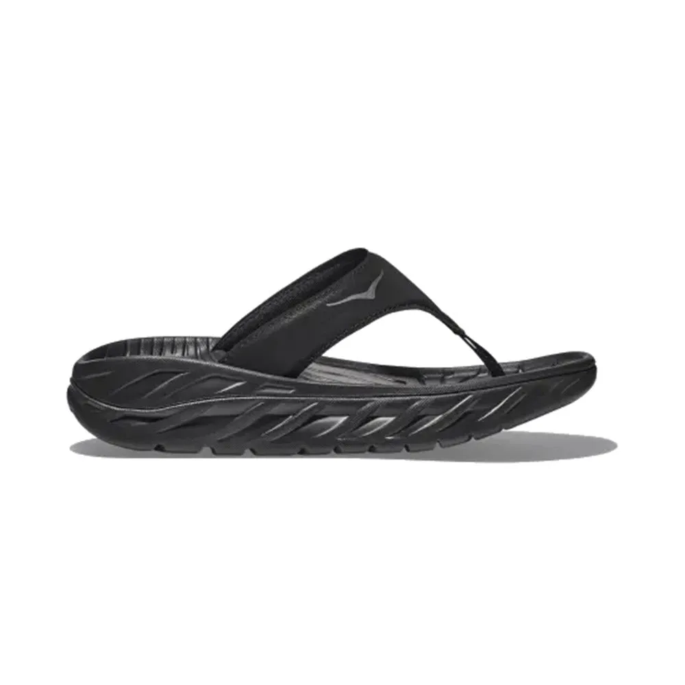 HOKA ORA RECOVERY FLIP BLACK/DARK GULL GRAY - WOMEN